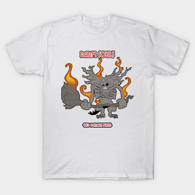 OLD DEMON KING IN CUPHEAD STYLE! T-Shirt by Mustakro